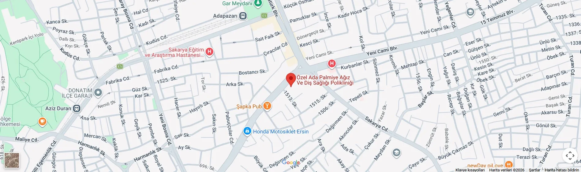 Palmiye Diş Google Konumu